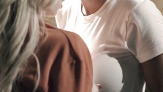 Big tits MILF cop punishes tiny teen criminal with a strapon cock