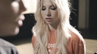 Big tits MILF cop punishes tiny teen criminal with a strapon cock