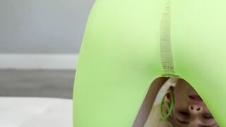 Horny stepbro slides big dick through teen stepsisters torn pants