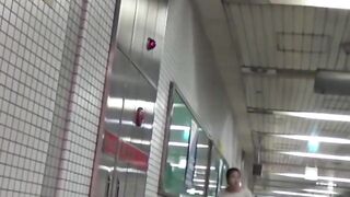Kinky Asian brunettes pissing all over their hairy bodies