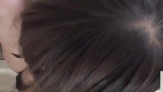Kinky Asian brunettes pissing all over their hairy bodies