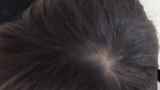 Kinky Asian brunettes pissing all over their hairy bodies