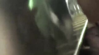 Kinky Asian brunettes pissing all over their hairy bodies