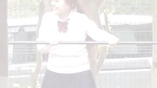 Compilation of Nasty Asians Outdoor Piss Play