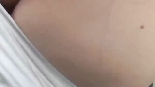 Redheaded Babe Outdoor Masturbation Squirt Show - Piss Play in Public