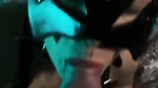 Slutty Red Fox Girl's Holiday Hookup: Rough Sex with Big Dick & Facial
