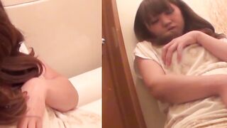 Japanese Honey Faces Multiple Orgasms in Toilet Seat