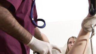 Doctor's Good Mood - Hot Blonde Teen Fucked Hard By Her Physician