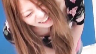 Asian Cutie's Panty Wetting Adventure - Teen Pees Herself in Public