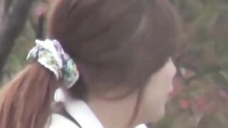 Hot MILF Japan - Wet Panties Fashion Show by Sexy Short-Hairstyle Model