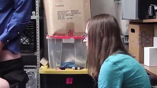 Sexy Bombshell Fucked Hard By A Guard - POV Creampie
