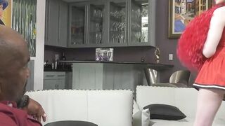T-Coach's Ass Fucked by Student in Uniform - Shemale Sucks & Rides Dick