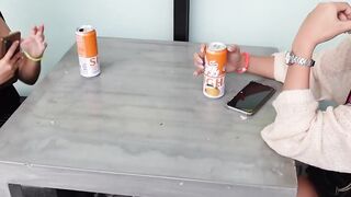 Throat-Fucking Teen Sluts Share A Big Dick In Amateur Bisexual Orgy