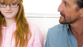 Redheaded Teen's First Time With Mature Man - Older Guy Fucks women