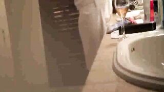 Busty Step-Mother Smoking & Drinking - Naked Home Video