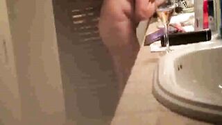 Busty Step-Mother Smoking & Drinking - Naked Home Video