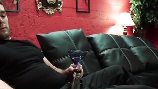 Dominant Mistress's Leather Booted Feet Domination - BDSM Submissive Blowjob
