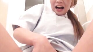 Pee Break - Hot Asian Bombshell Shows Off Her Freshly-Shaved Panties