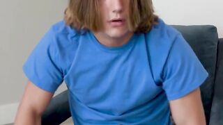 Sexy Step-sister Lets Brother Rub Her Puffy Pink Nipples & Fucks Him Hard