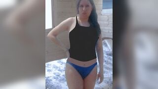 Susana Vera Cogiendo con Tanga Azul en el Hotel