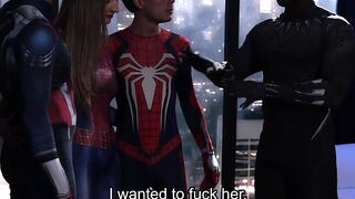 Spiderman's Web Of Lust - Cosplay Role Play With Hot Red Suit Gal