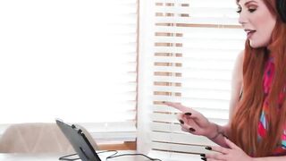 Redheaded Milf's Big Boobs Sharing Online Call - Exclusive POV