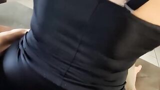 Hot MILF Rides A Hard Dick In Shorts And Gives An Ass Job" (Portuguese)