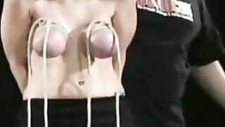 Bondaged Up! Sexual Domination Show With Busty Blonde Dominatrix And Submissive Guy