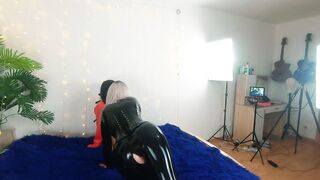 Backstage of Crazy Hot Dyke Bdsm Girls doing Sex Sex Tape. Positive