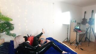 Backstage of Crazy Hot Dyke Bdsm Girls doing Sex Sex Tape. Positive