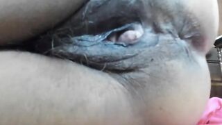 Beauty Old Hispanic Woman Dark Bushy Biggest Cunt, Tiny Clit,