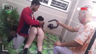 Making of: Novata actress records your first interracial clip View