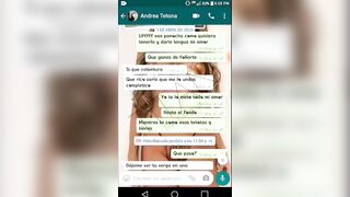 Angela is a friend from work, we talk on WhatsApp,