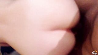 Crazy Hot oral sex by my step-daughter and she got covered by