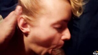 Crazy Hot oral sex by my step-daughter and she got covered by