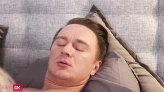 Irresistible goddess Hanna Rey wakes her bf up for a