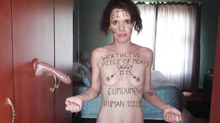 Slender skinny bimbo dreams of having more then 1 dick