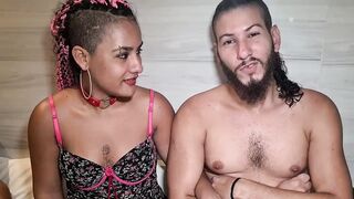 Brazilian real lovers on their first time on porn doing