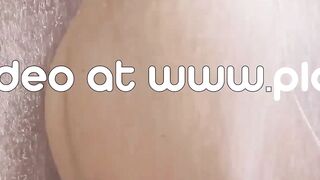 Teen Slip-Slide Challenge - Hot Babe in Black Lingerie Teases Viewers