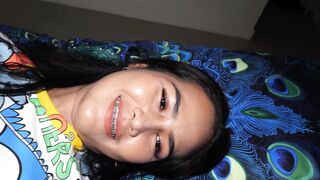 PetiteThailandTeenLilyKoh - Teeny Ass-Play with DILDO & POV Blowjob on CamSoda