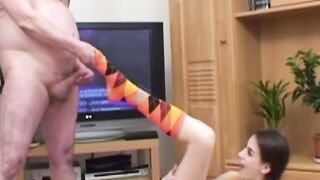 Grandpa's Secret Garden - Teen Fucks Grandfather In The Woods