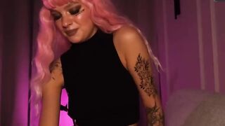 Paying Debt With Footjobs And Facial - Alt Gal Talks Dirty While Giving Blow Job