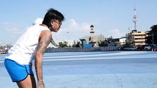 Thick-Assed Milf Goes All In On A Big Dick - Hardcore Sex & Fails At Skating