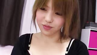 Japanese teen casting agent's office fuck with sexy lingerie model