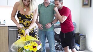Mature MILF Step-mom Swinger Orgy with barely legal Guys