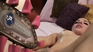 Evilyn Fiero - Hot Blonde Babe Gets Her Pussy Destroyed By A Monster Dildo