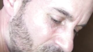 Power Bottom Sean Storm endures silver daddy Jake Marshall