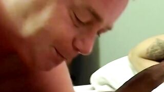 Hung tattooed thug cock sucked by a deviant homosexual
