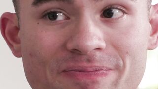 Delivery guy reverse gangbang fucked by five HOT MILF babes