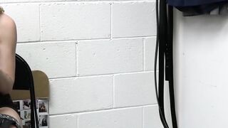 Tattooed Sage Fox takes cum after cavity search